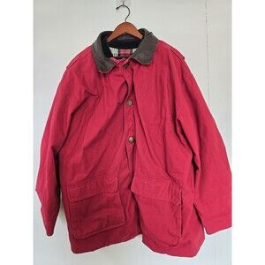 Vintage 90s Marlboro Country Store Coat Mens XL Barn Red Chore Jacket